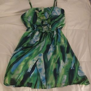 GORGEOUS blue/green dress!
